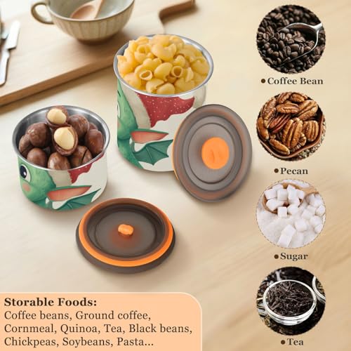 Contenedor Hermético para Café Acero Inoxidable 900 ml miniatura 6