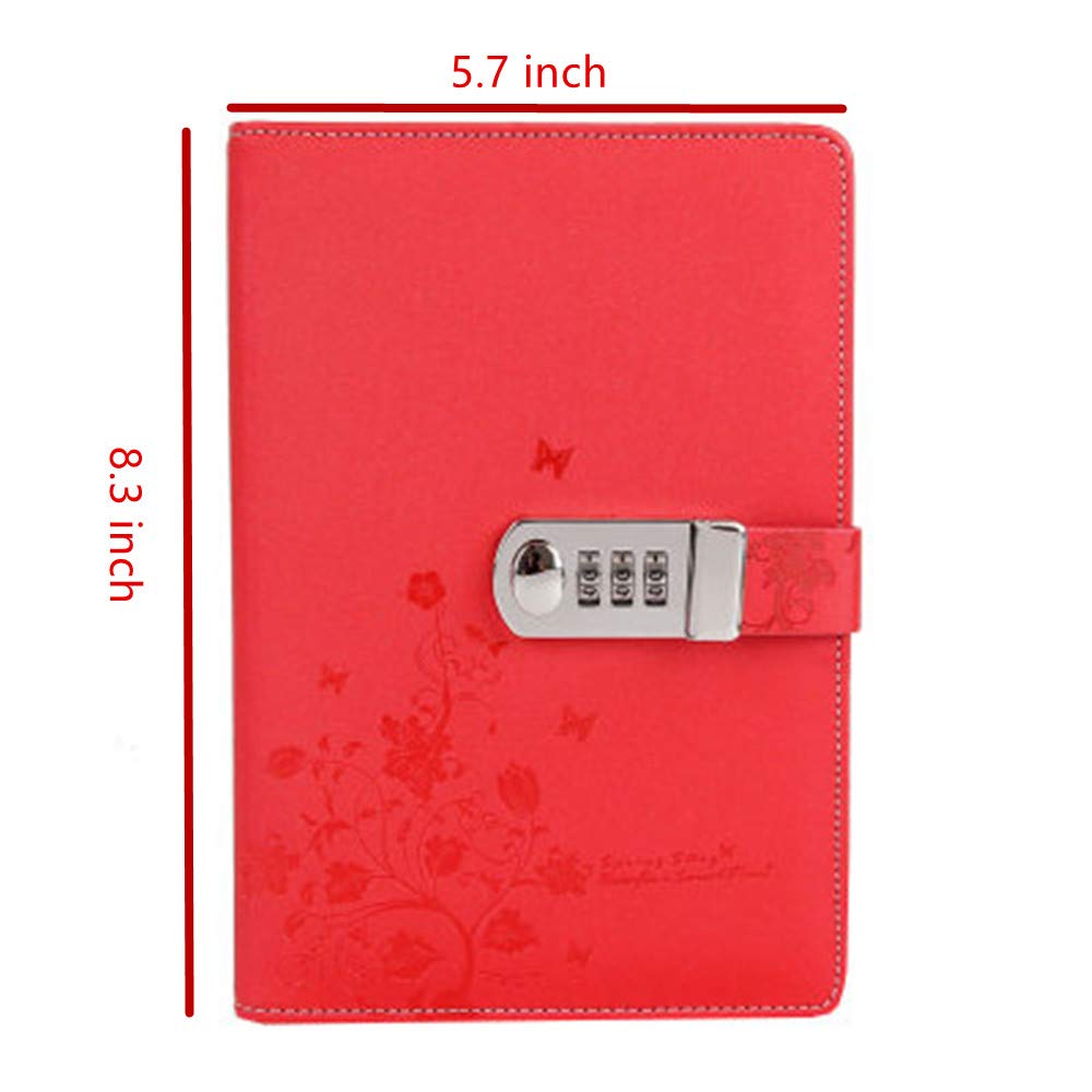 Locking Diary Combination Lock Journal Diary With Lock Digital