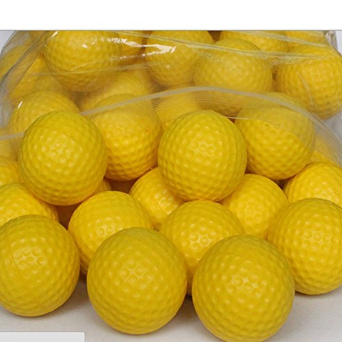 Reekey 200個入り ゴルフ練習ボール ゴルフ 練習用品 (黄色い) 室内でゴルフの練習 4枚目