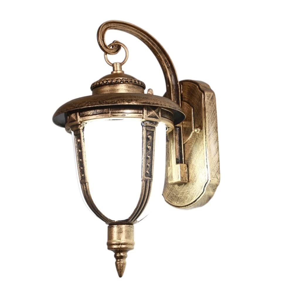 HPTHLY Wall Mounted Light Small Fishing Wall Lamp Outdoor Waterproof Wall Lamp Balcony Wall Lamp Garden Lamp Aisle Staircase Decoration Lamp Reading Light (Brass)
