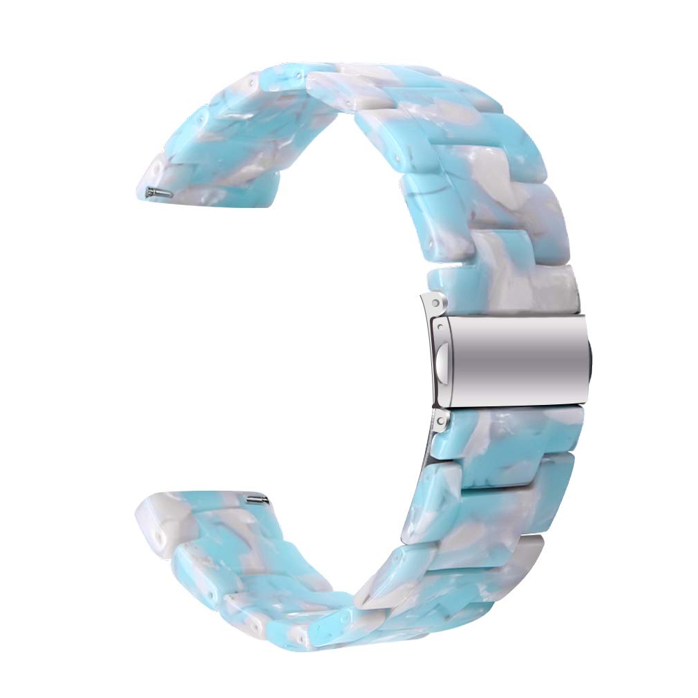Resin Watch Band Compatible with Motorola Moto Watch 70/Moto Watch 100/Moto 360 3rd Gen Bands,Replacement Fashion Wristbands Bracelet Strap for Motorola Moto Watch 100 Smartwatch Accesssories