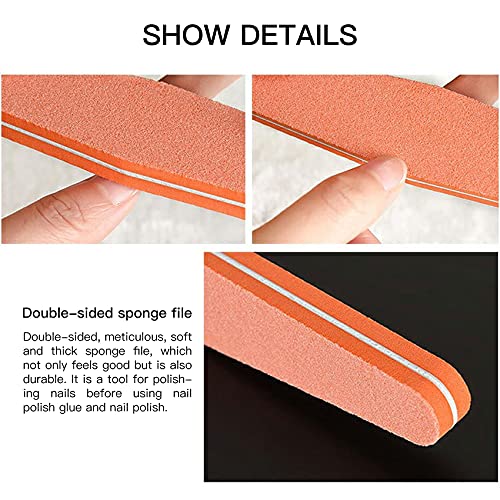 Elehui 8 Stücke Nagelfeile Set Professionelle Maniküre und Pediküre Set Polierfeile Fingernägel für Zuhause und… – Bild 5