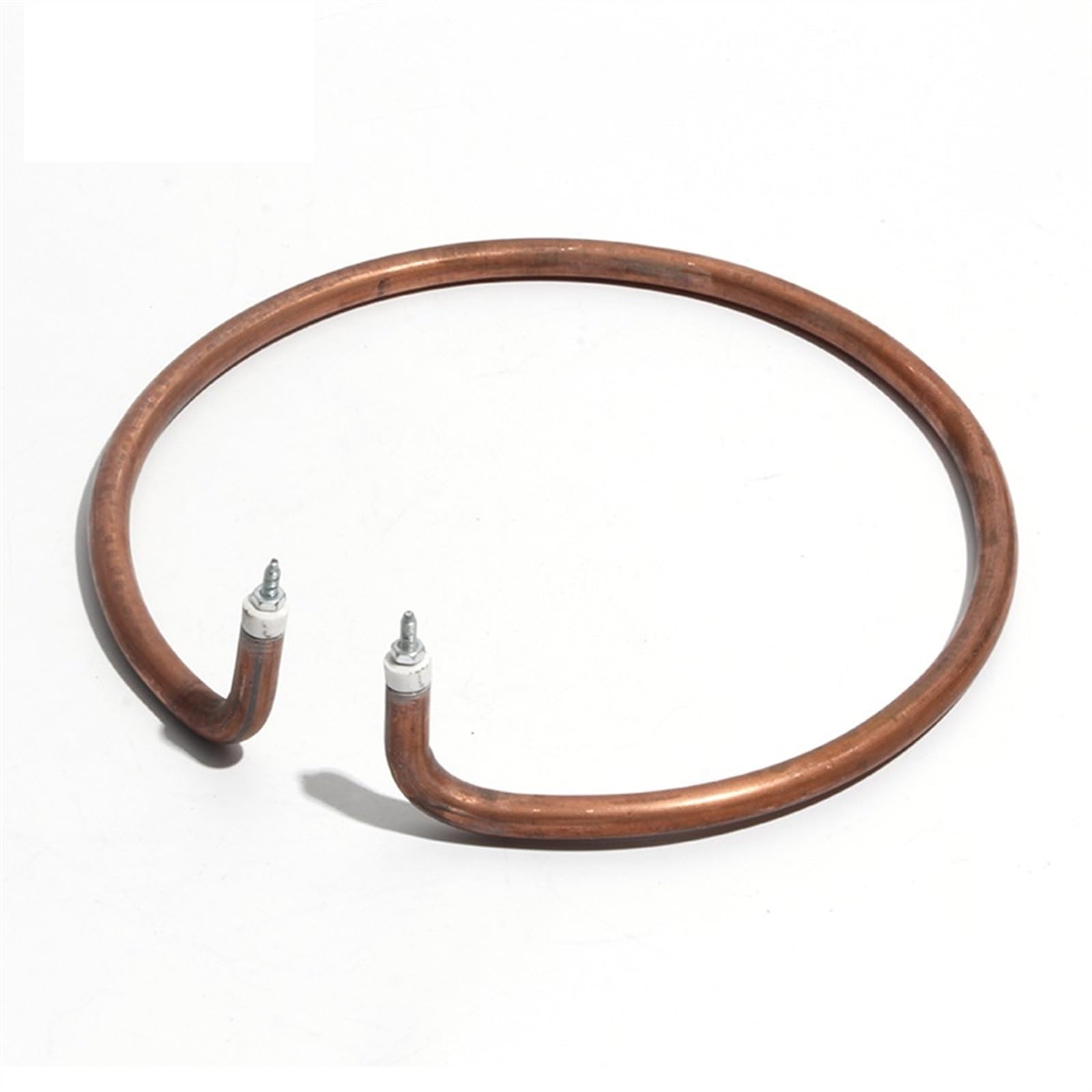 Element Heating Electric Wok Heating Pot Tube Frying Pan Pipe with Iron Electroplated Copper Anti-rust Accessories Circle Dry Burning Round(Medium)