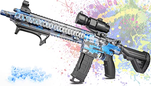 Bababiu Electric Gel Blaster Splatter Blaster with 20,000 Water Beads Automatic and Manual Gel Ball Blaster AR M416 Toy for Adults and Kids Ages 14+