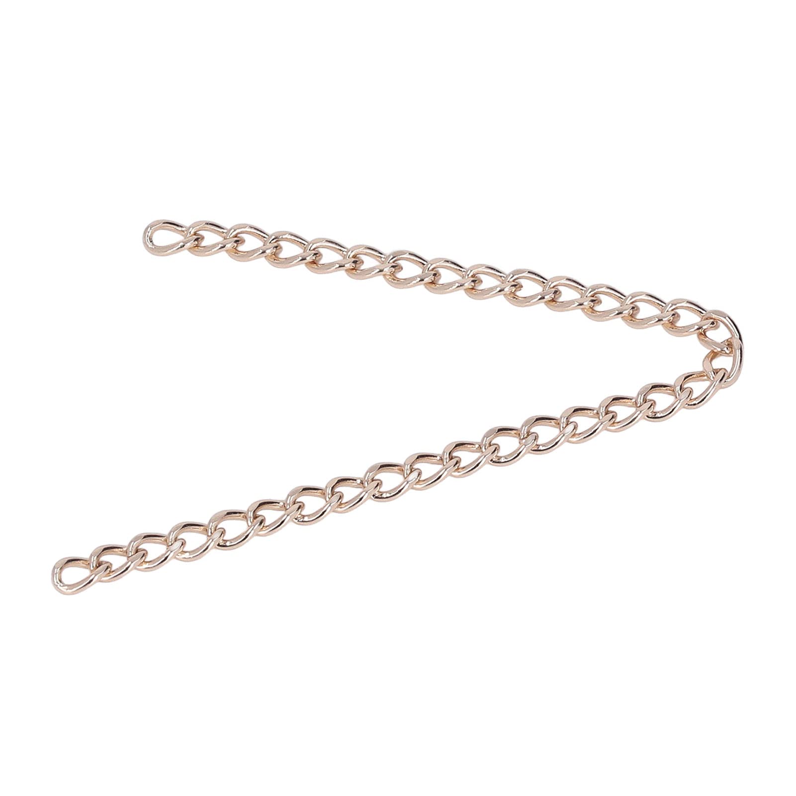 Curb Chain, Convenient Storage Durable Copper Jewelry Curb Chain Elegant Style for Crafts (Gold)