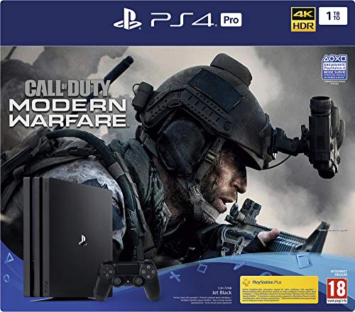 PS4 Pro 1 To G + Call Of Duty Modern Warfare - noir