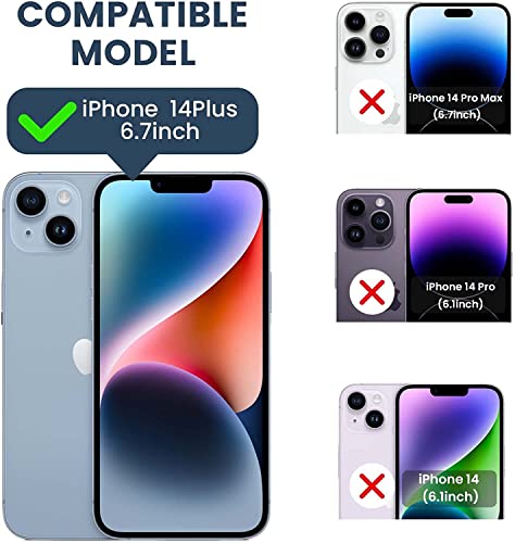 Image of Back Case Cover for iPhone 14 Plus | Mag-Safe Compatible | Camera Protection | Transparent Mobile Phone Case Cover for Apple i Phone 14 Plus | i Phone 14Plus TPU Transparent Back Cover