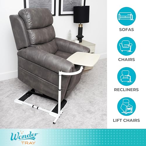 Bandeja de TV Stander Wonder de madera de ingeniería Maple, acabado elegante Large 5