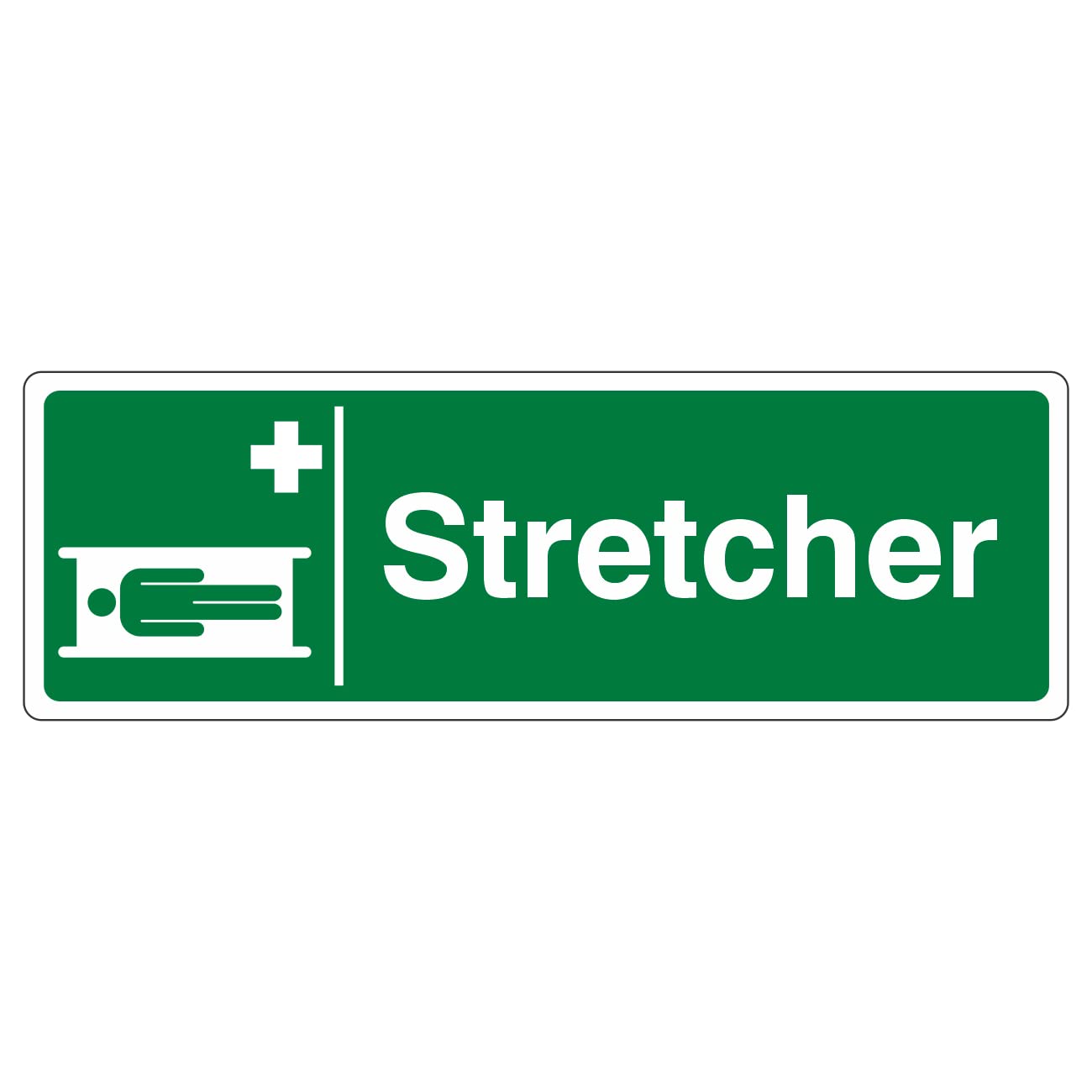 Lasting Impressions (Signs) Limited Green 300Mmx100mm Stretcher Sign Rigid Plastic