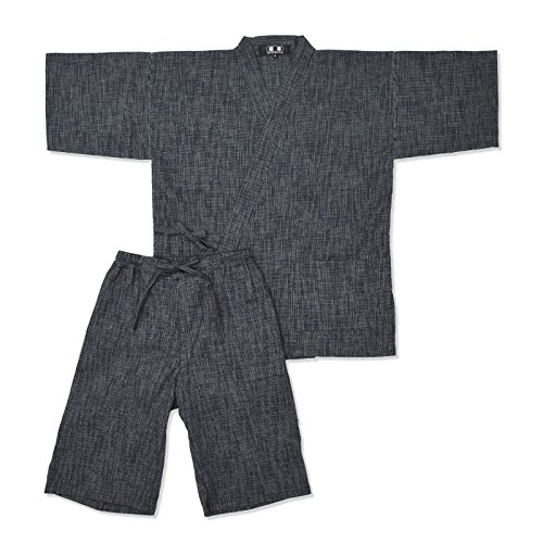 Ikisugata men's jinbei cotton hemp yoryu willow ll no.2