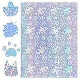 10 Sheets Transparent Holographic Overlay Lamination, A4 Size Overlay Holographic Vinyl Printable...