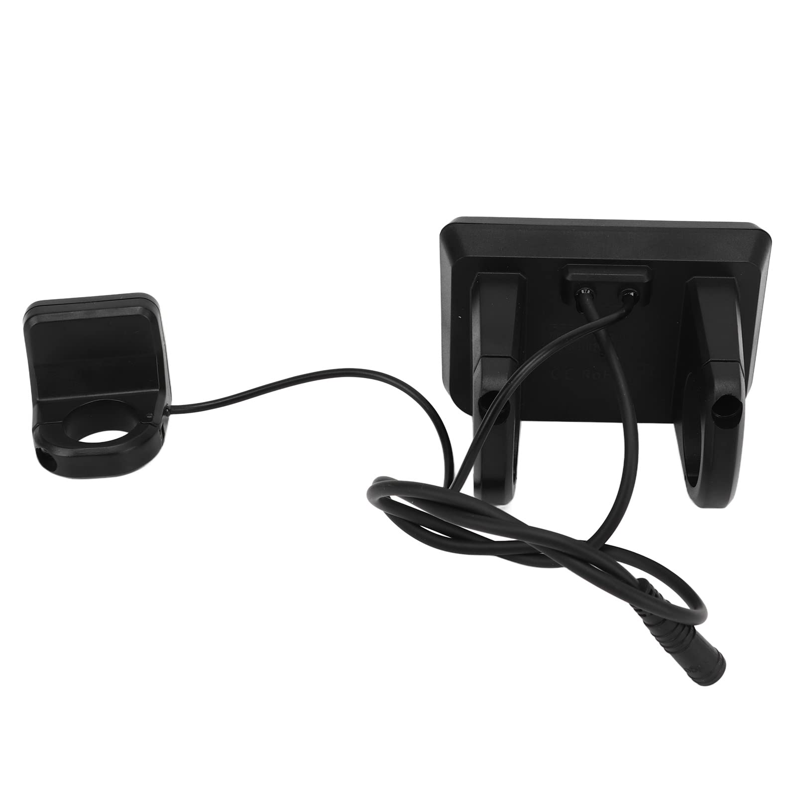 Jeanoko Panel Wyświetlacza Roweru Elektrycznego Uniwersalny Wodoodporny Miernik ABS LCD do Rowerów Elektrycznych 24V 36V 48V Lekka, Przezroczysta funkcjonalność