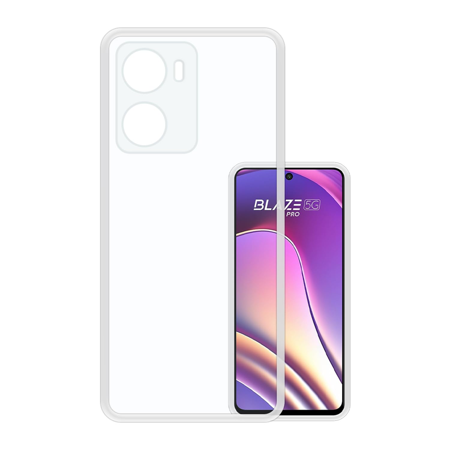 VIDO Transparent Back Case Cover for Lava Blaze Pro 5G (Soft & Flexible & Camera Protection Back Case) (B0CM11MXYL) Amazon Price History, Amazon Price Tracker
