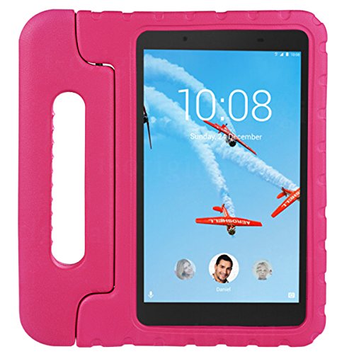 cradle HR Compatible con niños Funda protectora para Lenovo Tab 4 8/8 Plus 8 pulgadas Tablet, EVA ligera funda protectora a prueba de golpes (magenta)