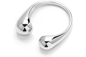 925 Sterling Silver Ring with Water Drop Pendant