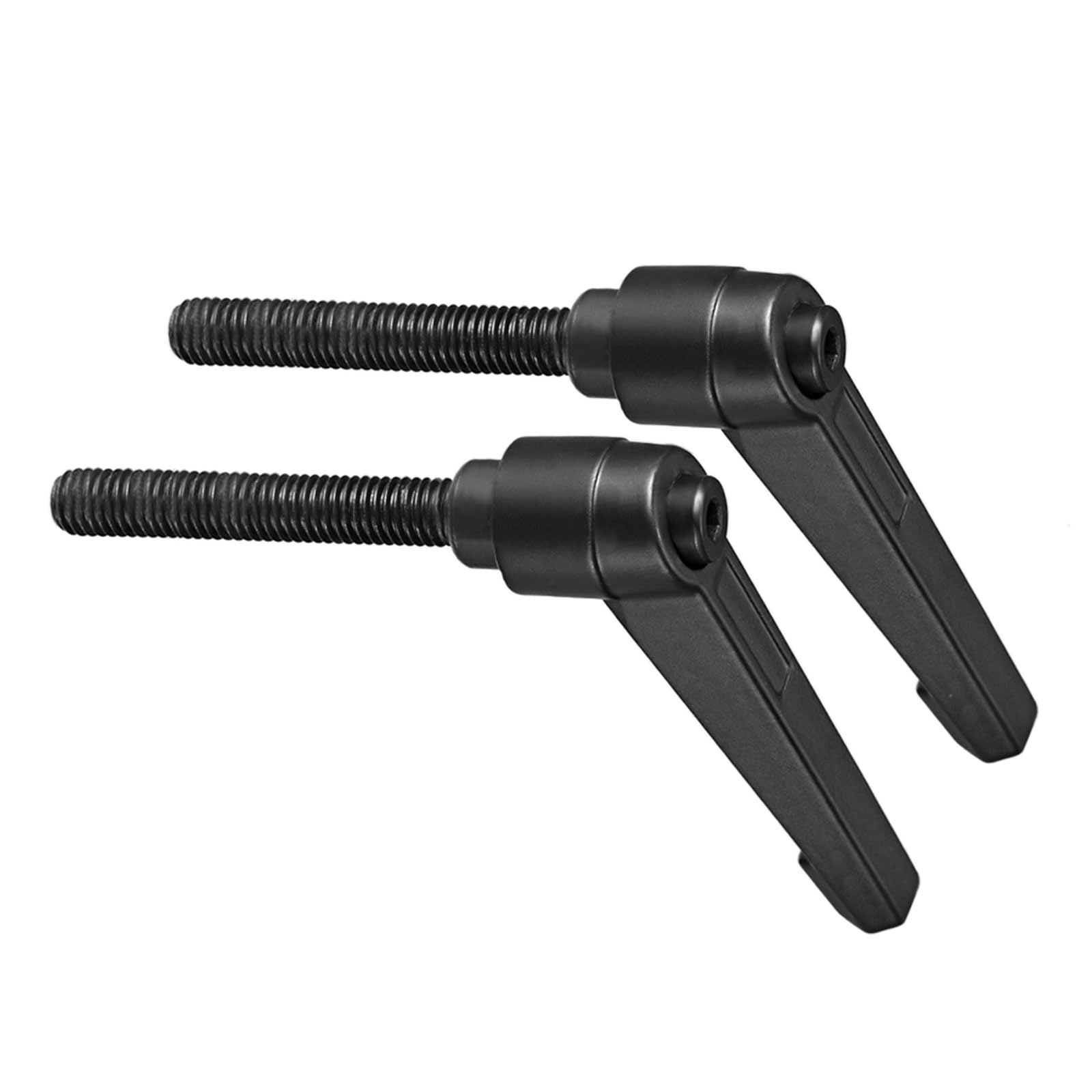 Clamping Lever Handles, M8 x 60mm Male Thread, Adjustable Quick Release Locking Rotating Bolt Knobs Black - (Applications: for Lathe Machinery), 2-Pieces