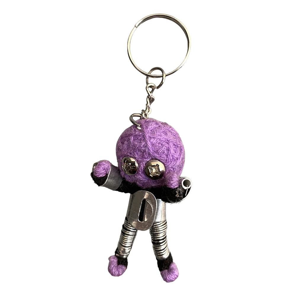 VIERobot Voodoo String Doll Keychain, 7cm