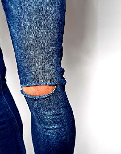 CALÇA JEANS PREMIUM DESTROYED SKINNY RASGADA OFFERT (40)