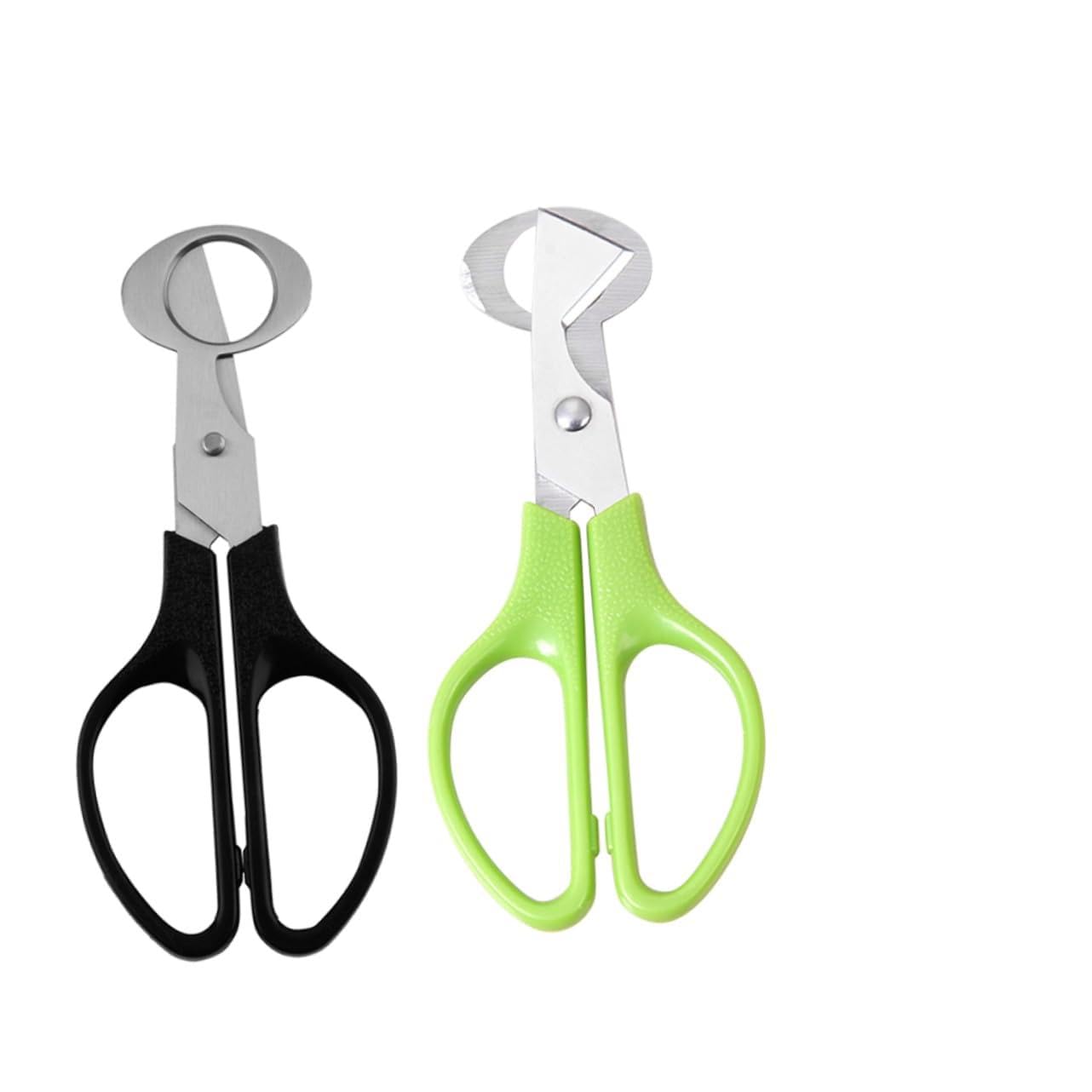 Alipis 2Pcs Quail Cutters Stainless Steel Scissors for Opening Precision Cutter Tool for Home Kitchen Use for Small Eggs