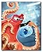 BigWig Prints Finding Dory Wall Art, Colorful Posters, Nemo and Dory Room Decor for Kids, Underwater Themed Artwork for Playroom or Nursery - Unframed Set of 4 (8x10)