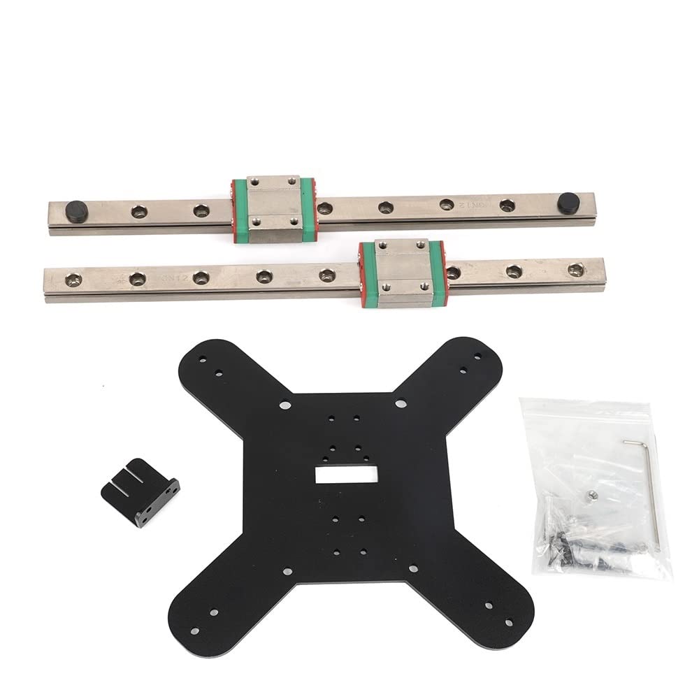 Kee Pang KP3S Pro Y Axis Linear Guide Rail Kit for KINGROON 3D Printer Hotbed Bracket 300mm MGN12 Linear Guide with Slider