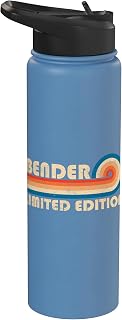 BENDER Surname Retro 80s 90s Birthday Reunion Stainless Steel Insulated Water Bottle
