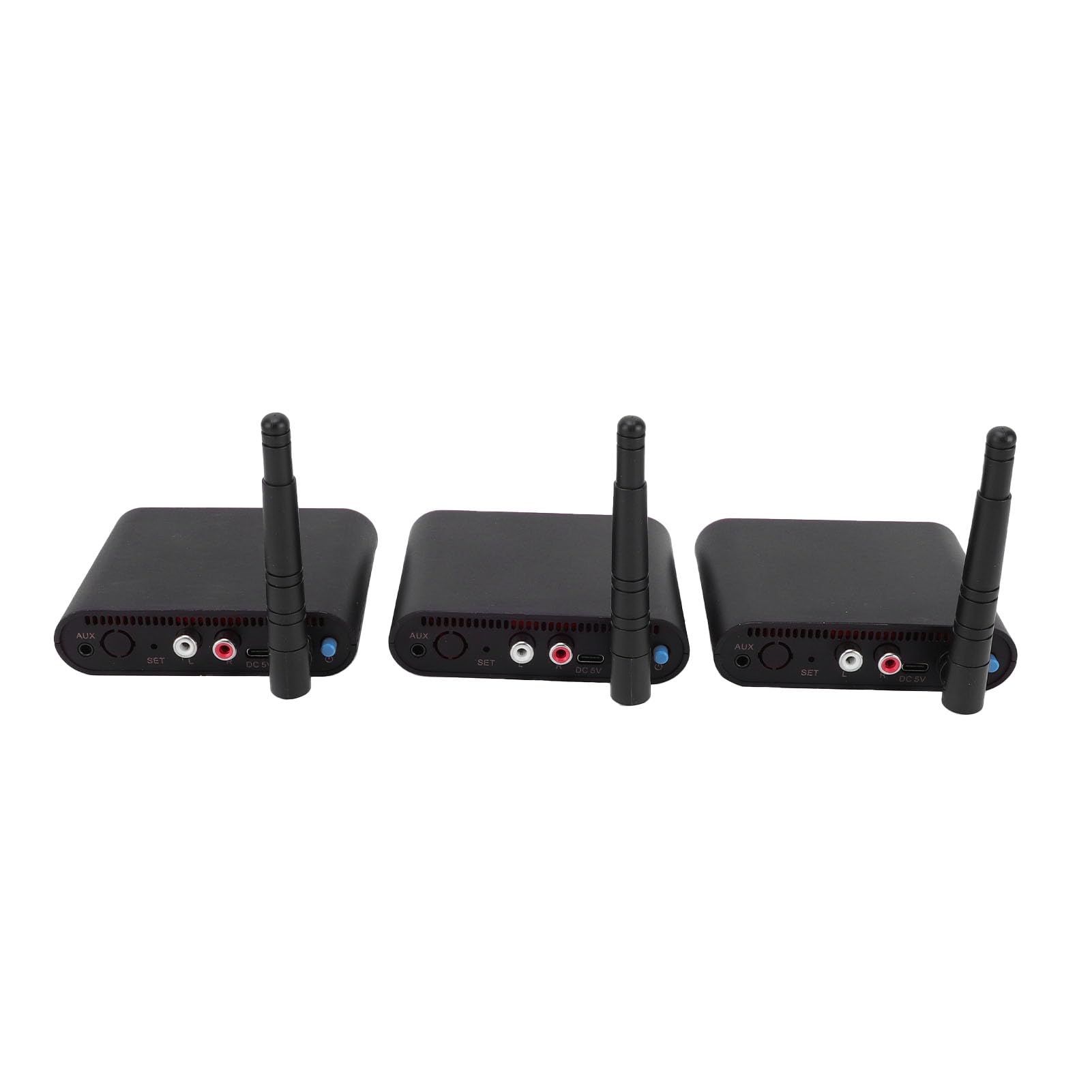 Zestaw Bezprzewodowy Nadajnik-odbiornik 2,4 GHz, Zestaw Adapterów Stereo HiFi o Dalekim Zasięgu 100 M z funkcją Przenikania Przez ścianę do Telewizora z Głośnikiem do Komputera PC