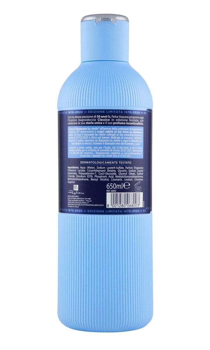 Felce Azzurra Bain moussant Original, 650 ml (Lot de 6)