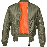 Brandit MA1 Jacke Oliv/Orange L