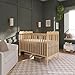 Dream On Me Carson Classic 3-in-1 Convertible Full-Size Baby Crib in Natural, GreenGuard Gold & BSA, 4 Mattress Heights, Converts to Day & Toddler Bed, Locking Wheels, Classic Nursery Design