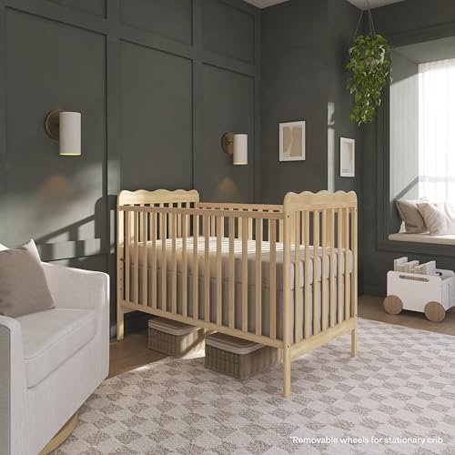 Dream On Me Full Size Carson 3-in-1 Convertible Baby Crib, Locking Wheels - image 7
