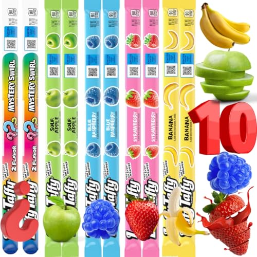(PACK OF 10) Taffy Rope Lover’s 5 Flavors Variety -