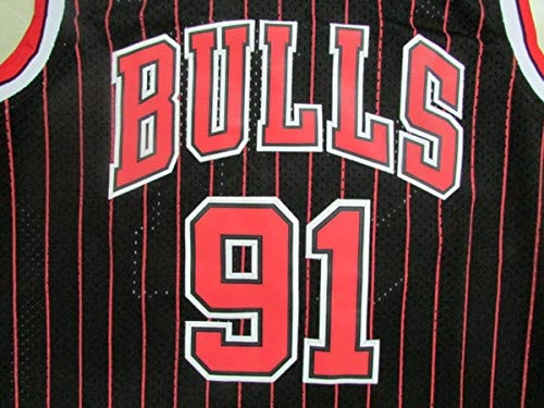 JX-PEP Heren Jerseys - 91 # Rodman Vintage Jerseys, Cool Ademend Stof Swingman Basketbal Jerseys Vest Top T-Shirt… - Image 3