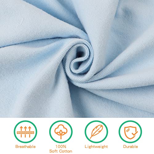 Image of PESAAT Cotton Baby Swaddle Hat Set Newborn Infant Hats Receiving Blankets for Baby Boys Girls