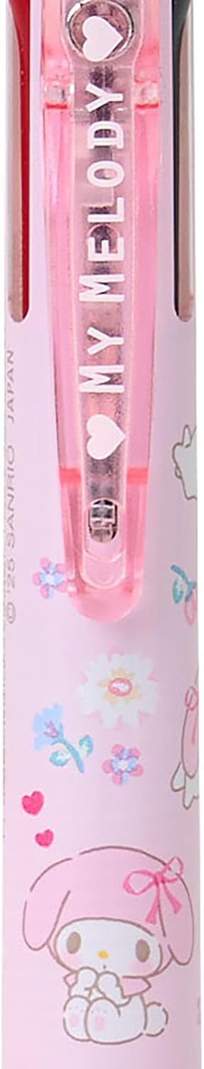 Sanrio 927872 FriXion Ball 3 Slim My Melody Polycarbonate Ball Diameter: 0.01 inch (0.38 mm), Ink Color: Black, Red, Blue Retractable