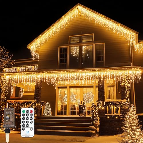 Topported SL-520 Icicle Led Christmas Lights Outdoor cover