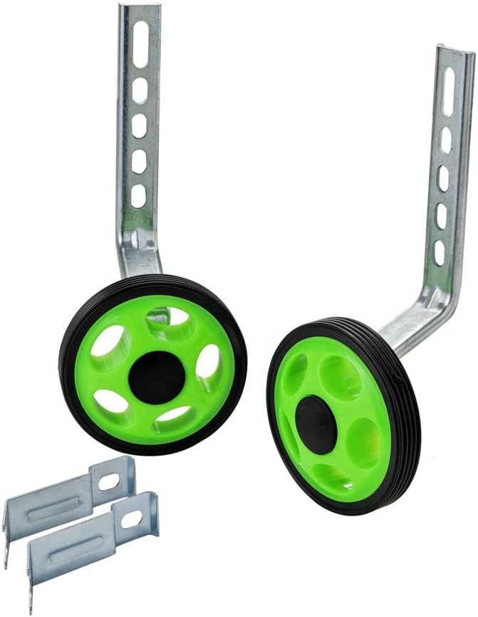 Training Wheels for 12 14 16 18 20 Inch Bicycle,Kids Bike Stabiliser(Green)