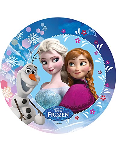 Disque azyme - Reine des neiges - Elsa - 20cm