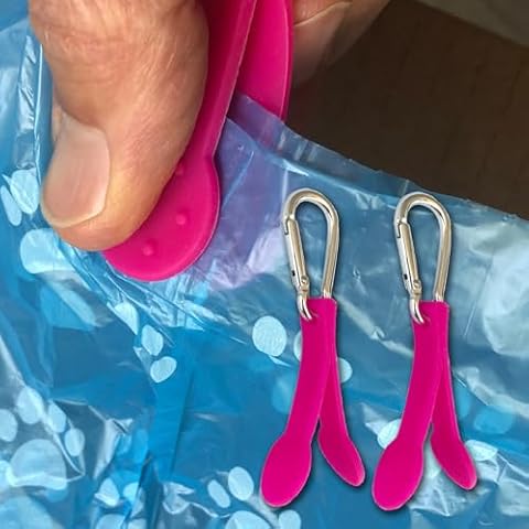 Dog Poop Bag Opener and Grocery Produce Bag Opener - Two Pack - Easily Open Slippery Bags Works With Gloves Cover