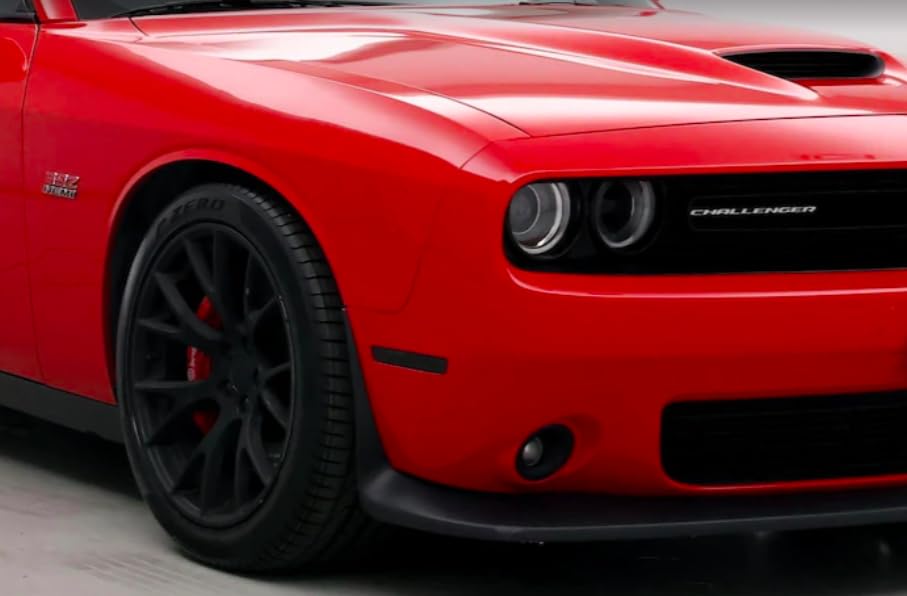 Compatible with 2015-2020 Dodge Challenger Side Marker Tint Kit | Precut Dark Smoke Vinyl Overlays for '15-'20 Dodge Challenger (NOT-WIDEBODY) (20% Dark Smoked)