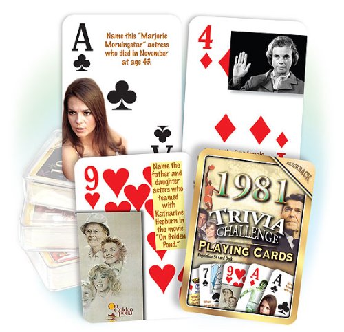 Flickback 1981 Trivia Playing Cards