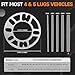 LUJIANI 4 Pack Universal Wheel Spacers, 0.39