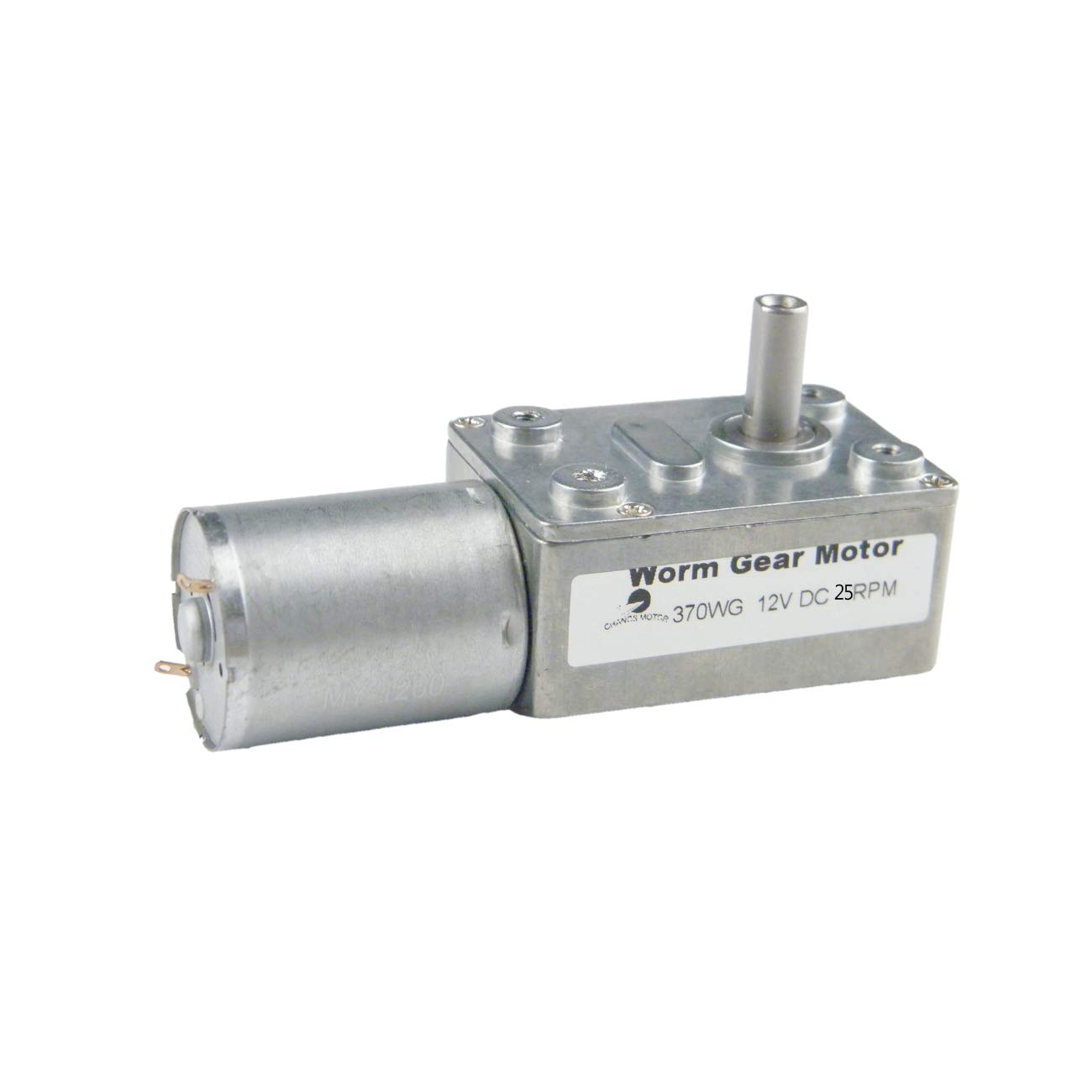 CHACNS 370WG Drehzahlreduzierungsmotor 12V DC 25RPM Turbinen-Elektrogetriebemotor für DIY Mini-Getriebemotor