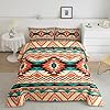 Feelyou Boho Exotic Down Comforter Bohemian Aztec Comforter Set Modern Geometric Bedding Set for Boys Girls Teens Colorful Decor Southwestern Quilt King Size with 2 Pillow Case Boys #1