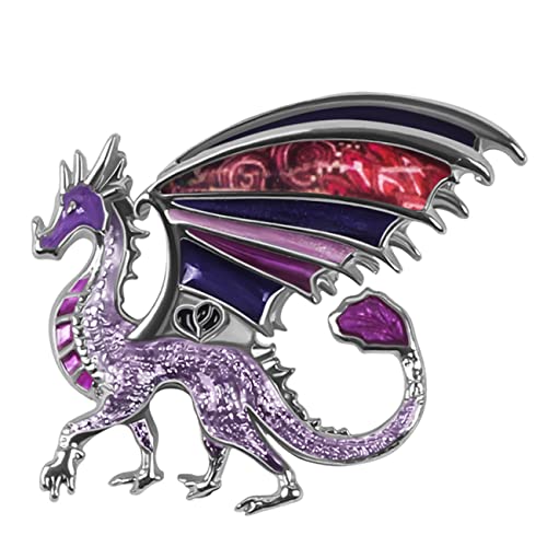 Image of WEVENI Alloy Fantasy Dinosaur Dragon Brooch Enamel Pins for Women Lady Girl Fashion Jewelry Gift