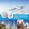 Adaptateur de Voyage JSVER,Adaptateur Type M pour l'Afrique du Sud et la France,Adaptateur de Voyage avec 1 Prise Secteur,4 Ports USB pour l'Afrique du Sud,Le Swaziland et Le Lesotho (Blanc)