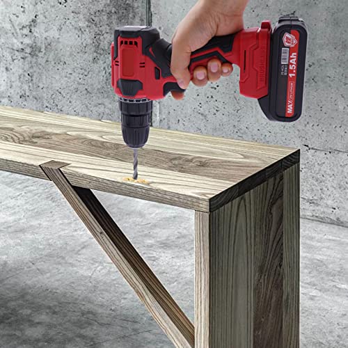 Akkuschrauber 21V, Akku Bohrschrauber Set mit Batterie & Ladegerät, Akku Schlagbohrschrauber Akkubohrer Bürstenloser Hammerbohrer Bohrmaschine – Bild 3