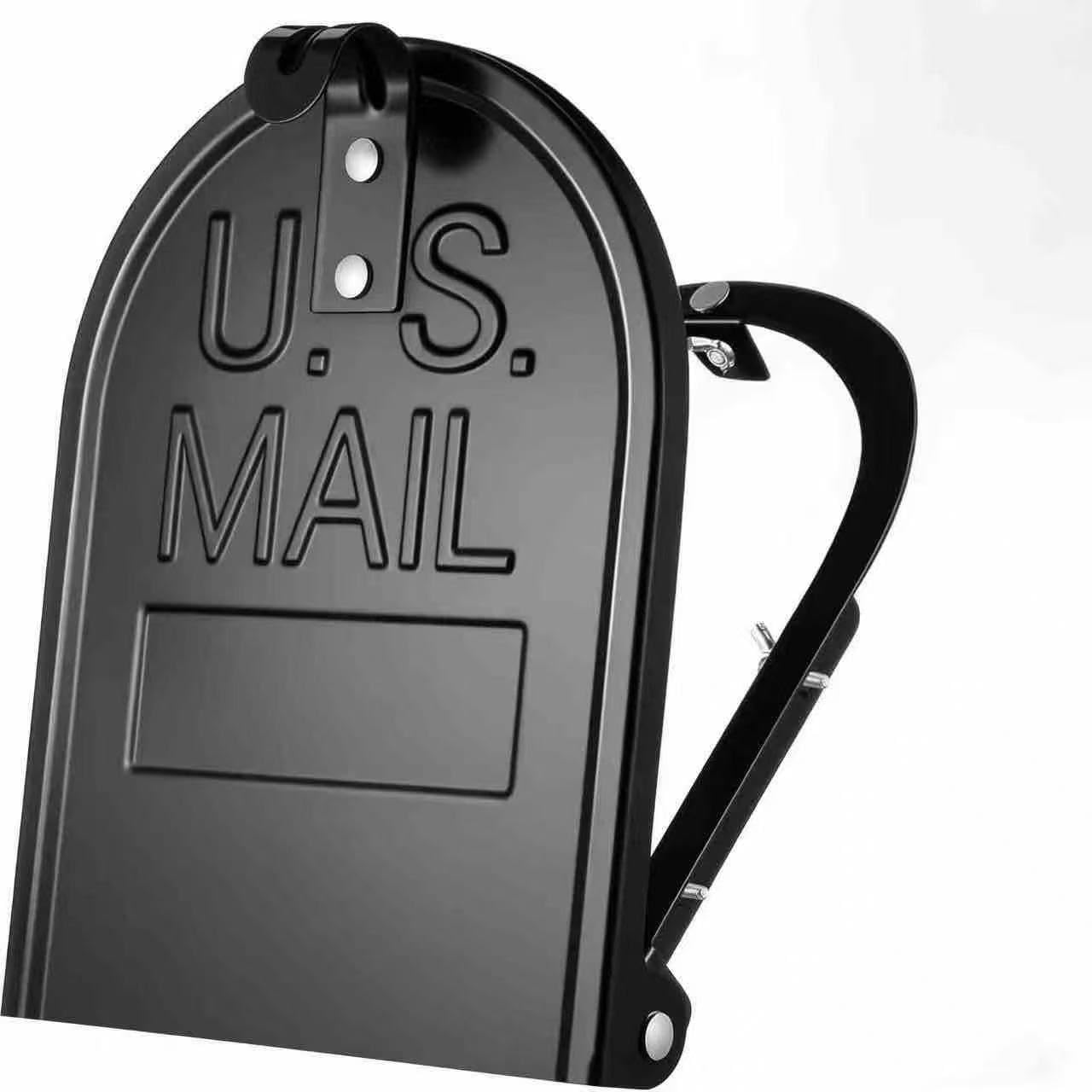 Mailbox Replacement Door Black，Magnetic Mailbox Door Replacement，Mailboxes Repair Kit,6 1/4"(W) x 8 1/4"(H) ，Easy Installation，Suitable for Replacing The Doors of Most Standard Brick Mailboxes
