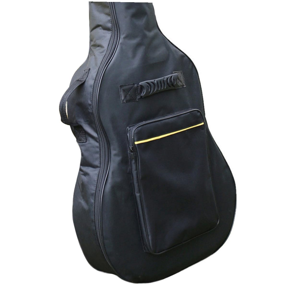YARNOW Borsa per Chitarra Acustica 41 Pollici Nera Oxford | Zaino Tracolla Stile Classico, Tracolla Inclusa, Tasche Esterne e Copertura Completa