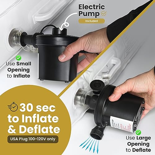 image for ELTOW Toddler Blow-Up Mattress with Sides, Inflatable Toddler Travel B